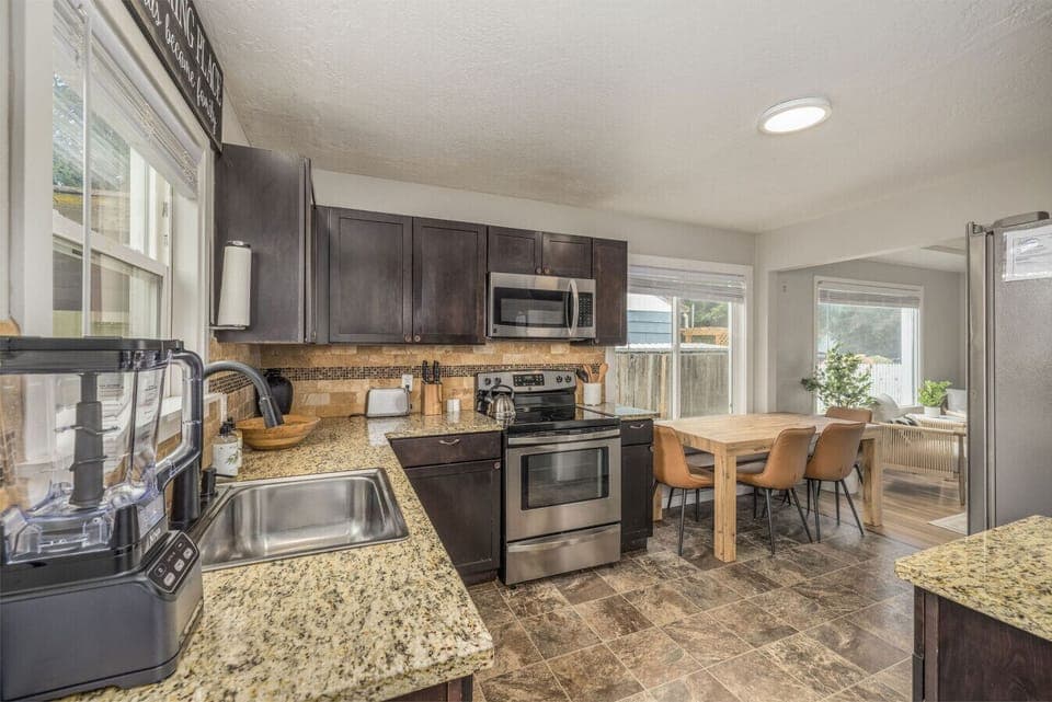 Spacious kitchen with updated appliances