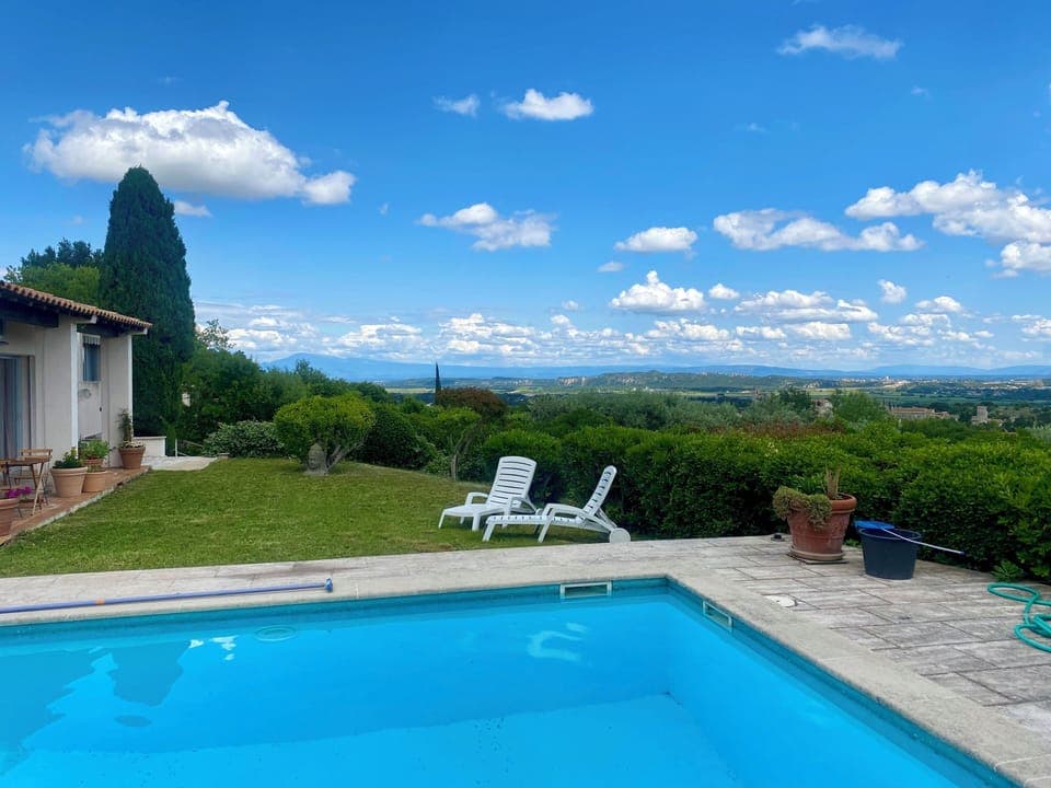 Main view on Alpilles Mountains