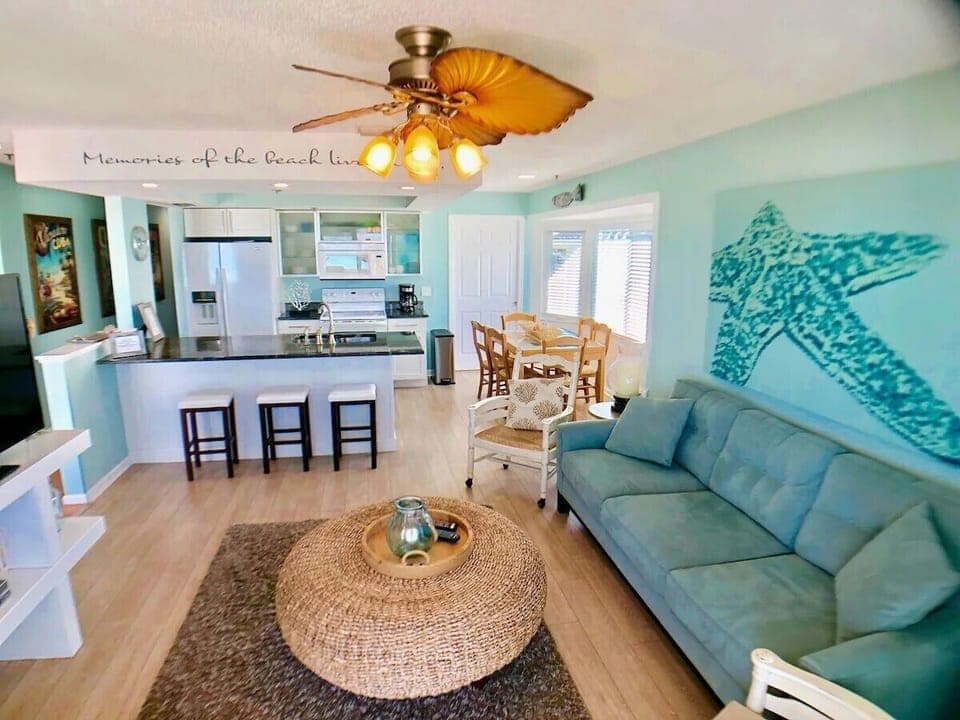 Living Area and Kitchen
