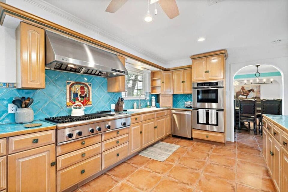 Whip up delicious meals in this charming kitchen