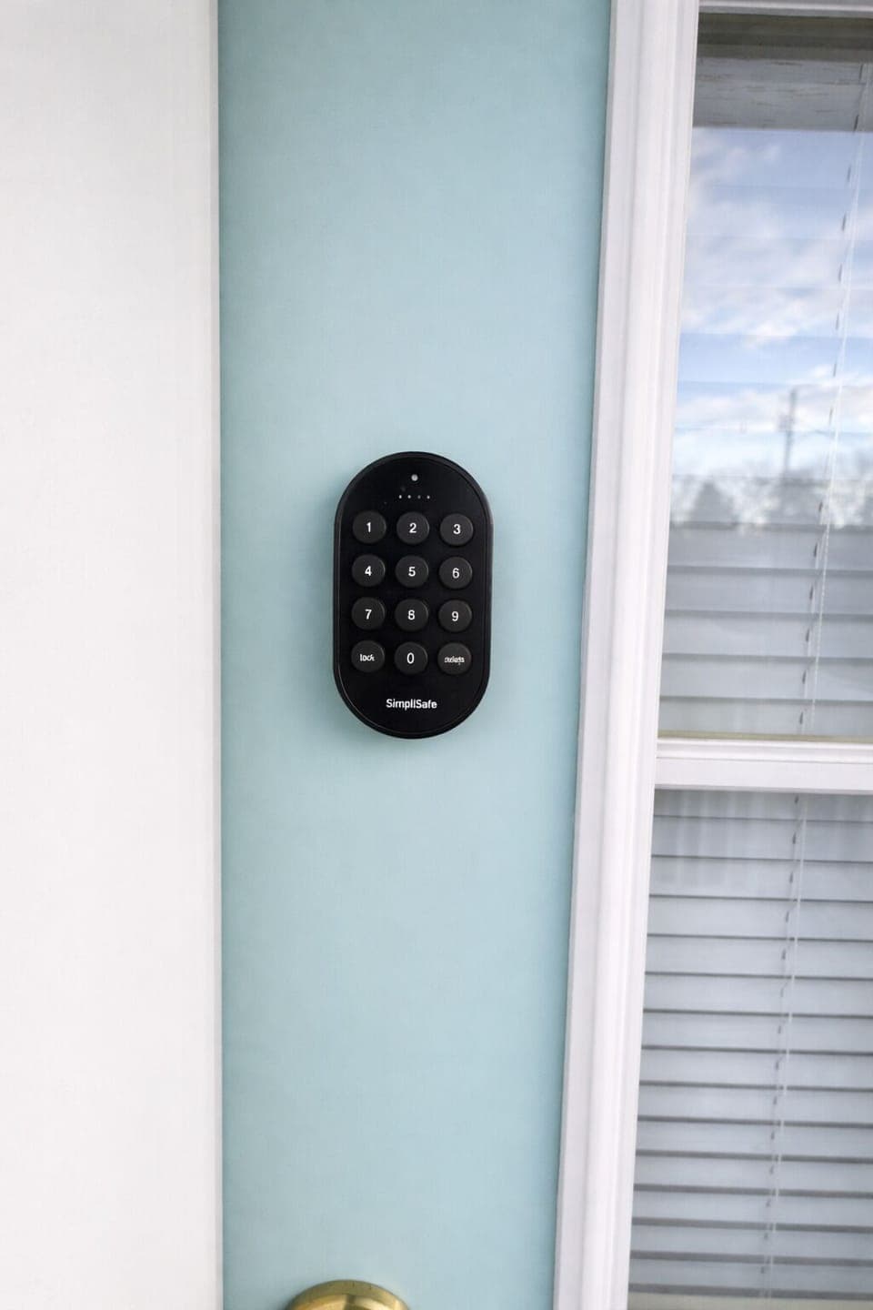 Entry door keypad