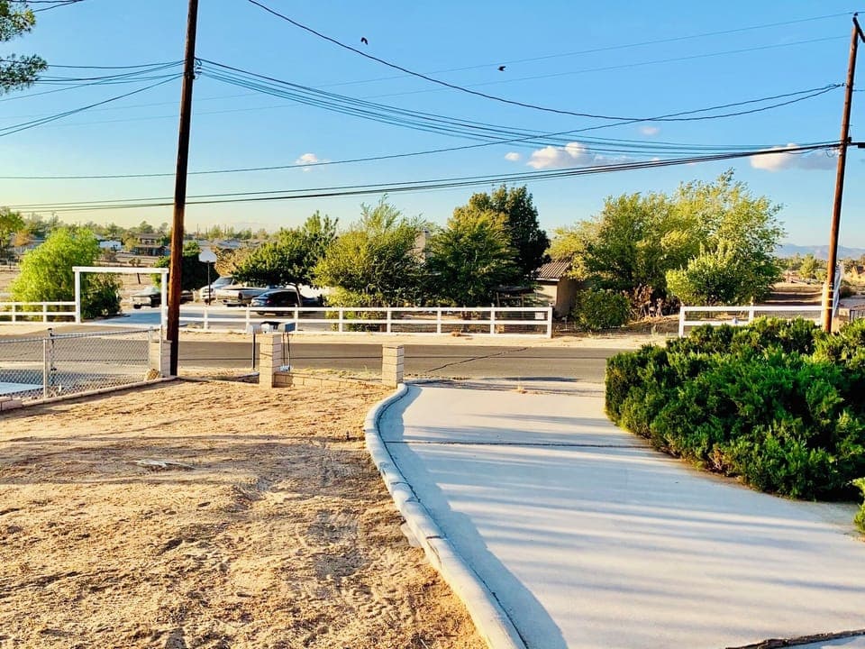 Street view from front of home porch
