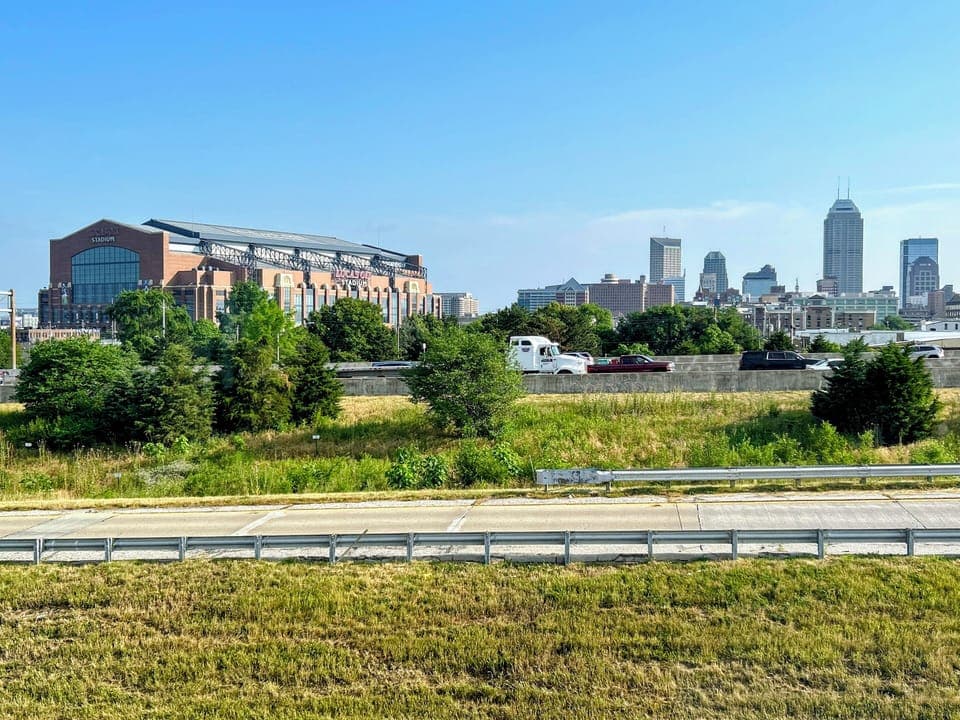 Nice view of Indy downtown. 