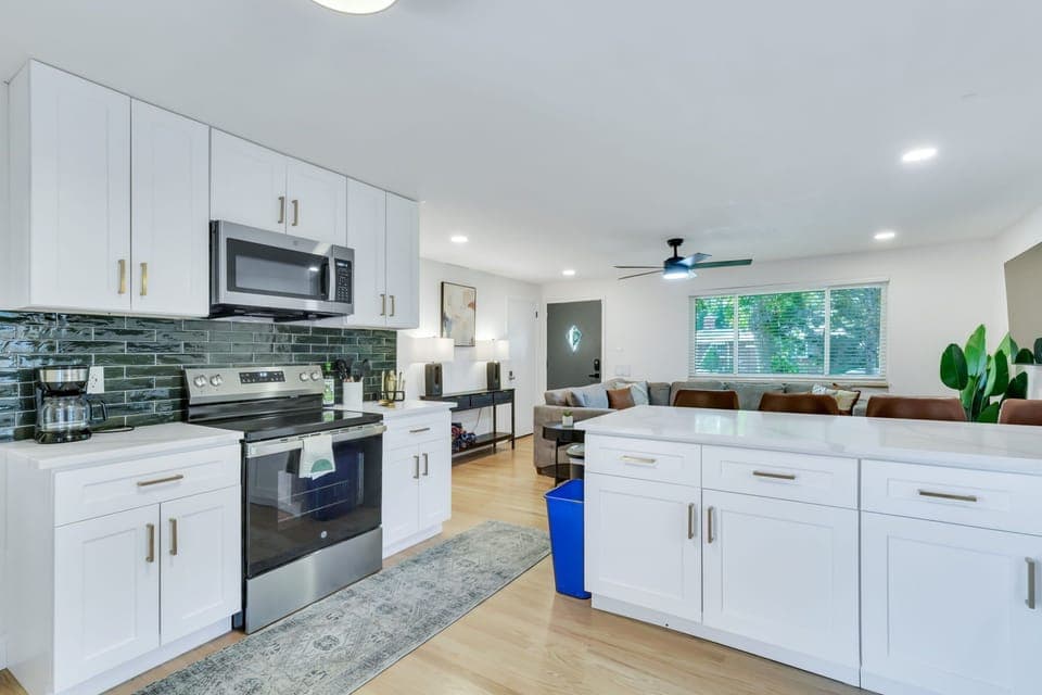 Fully equipped kitchen with ample storage