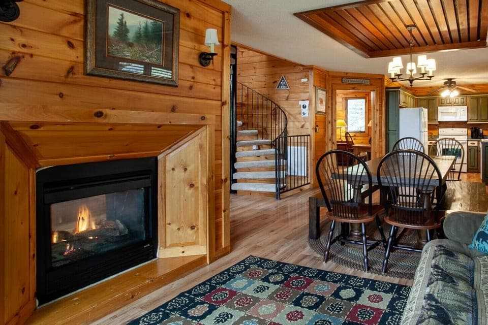 Second Living area with fireplace