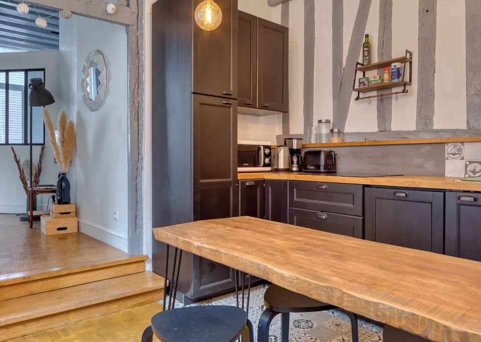 Cuisine aménagée et équipée