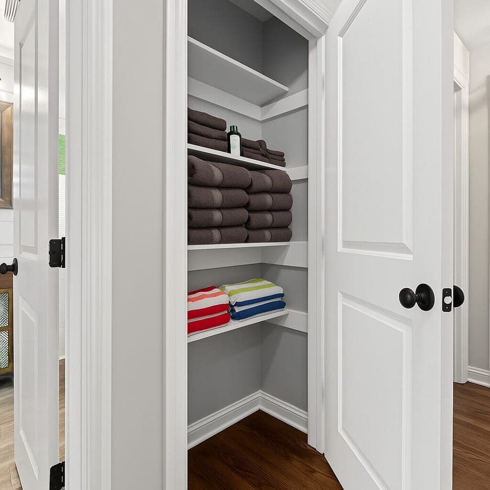 Fully stocked linen closet with plush towels and extra essentials for a comfortable, stress-free stay.