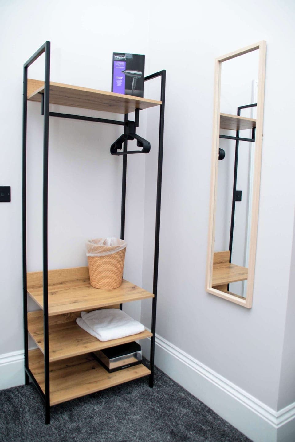 Ensuite clothes hanger