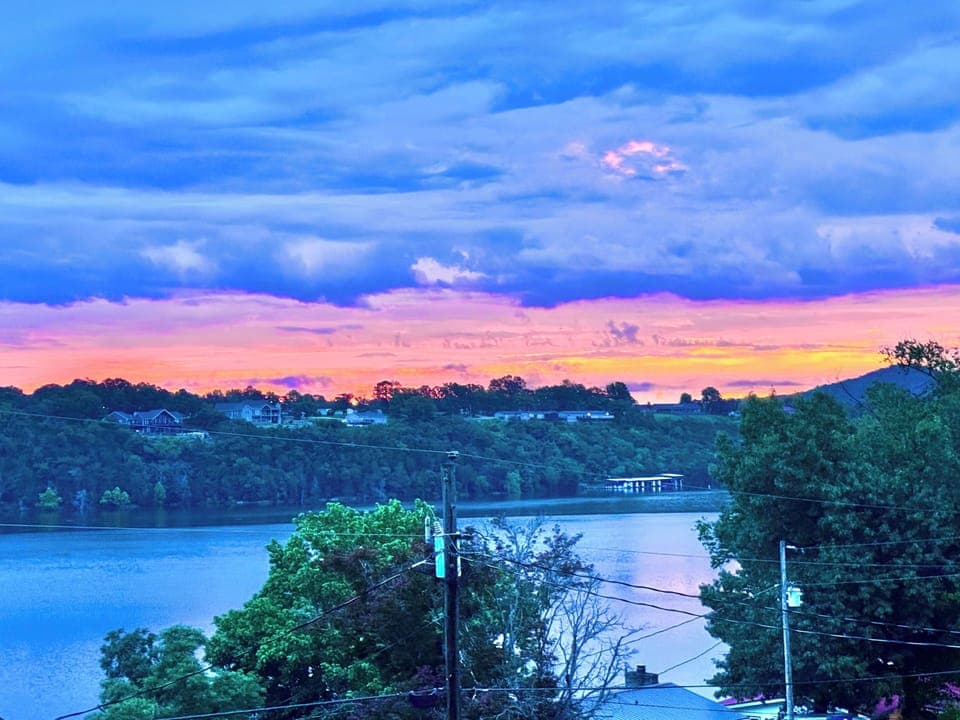 View from the deck: sunrise 