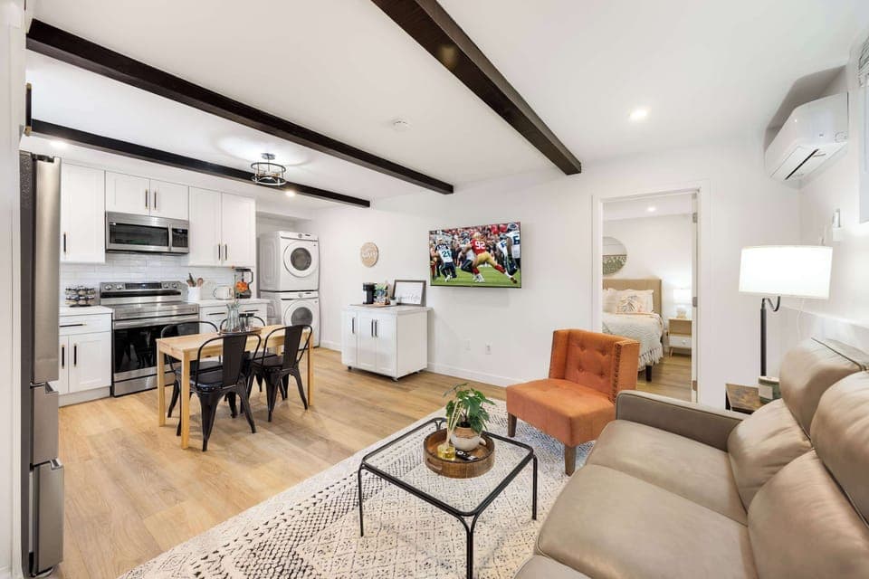 Welcome to our home! It's cozy, hidden, safe, and modern!