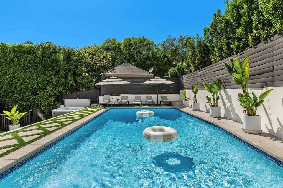 Swim surrounded by total privacy and lush greenery