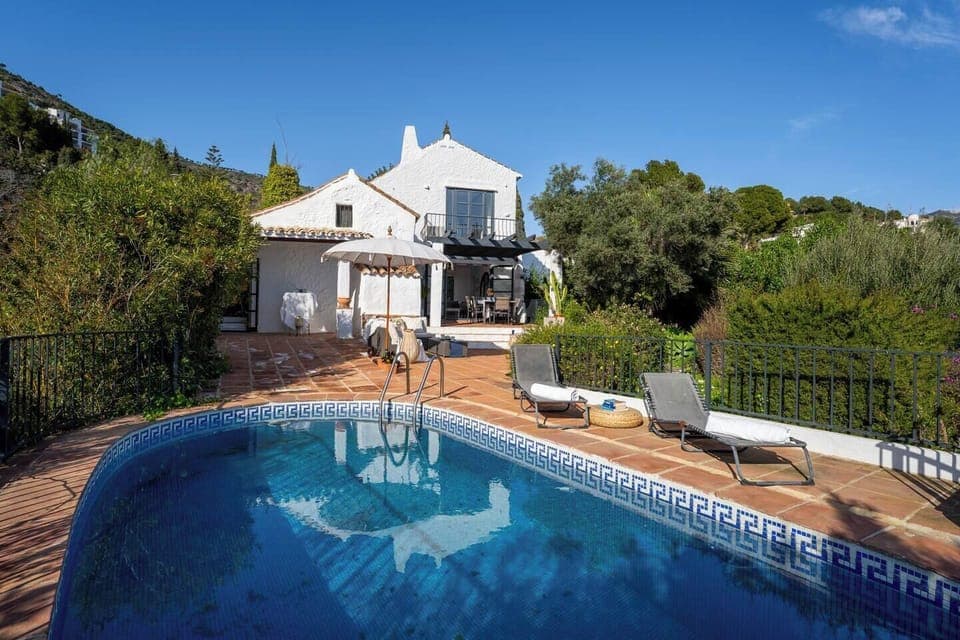 Exterior with private pool.
