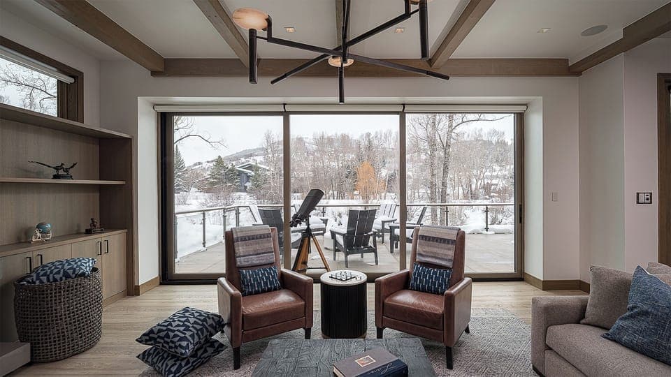 Great Room, Main Level - Relaxing space with outdoor views.