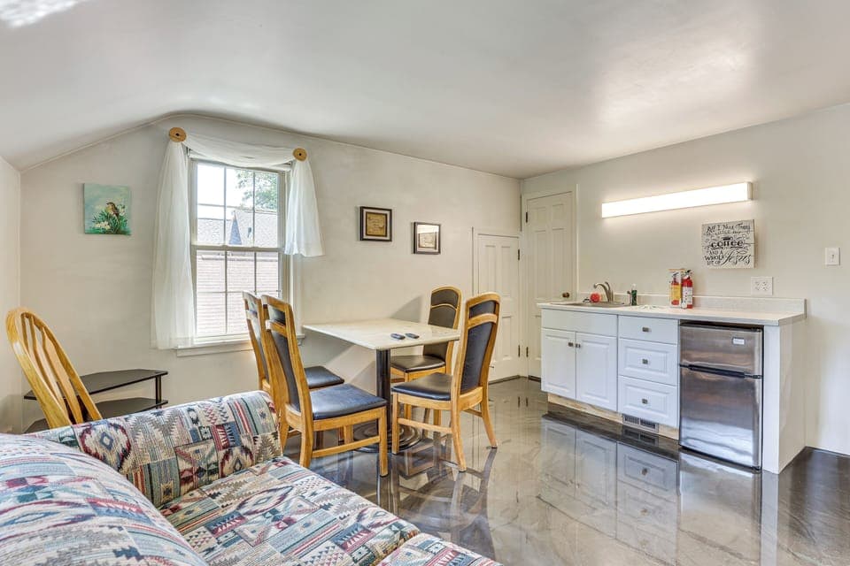 Main Living Area | Full Sleeper Sofa | Free WiFi | Central A/C | Dining Table