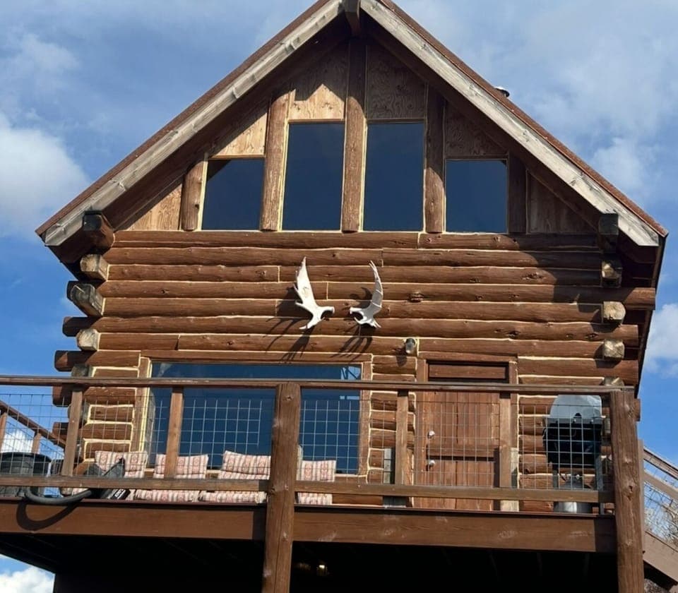 Log cabin living!