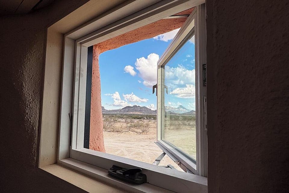 Open your window & take advantage of cool West Texas desert nights at Sanadora.