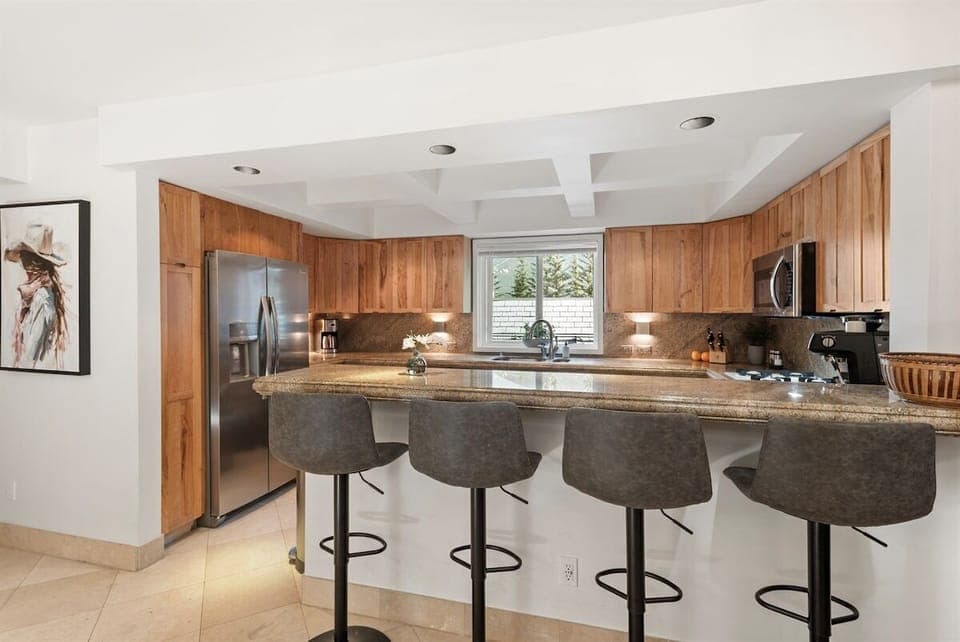 Fully-equipped kitchen.