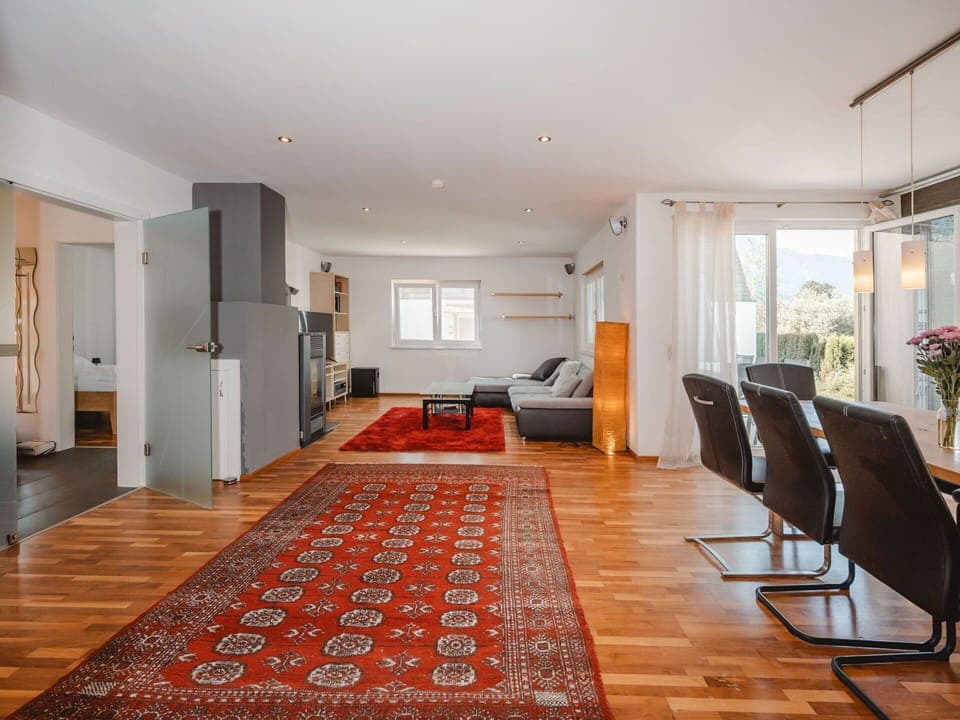 Flooring, Floor, Interior Design, Furniture, Wood, Couch, Ceiling, Wood Flooring, Living Room, Apartment