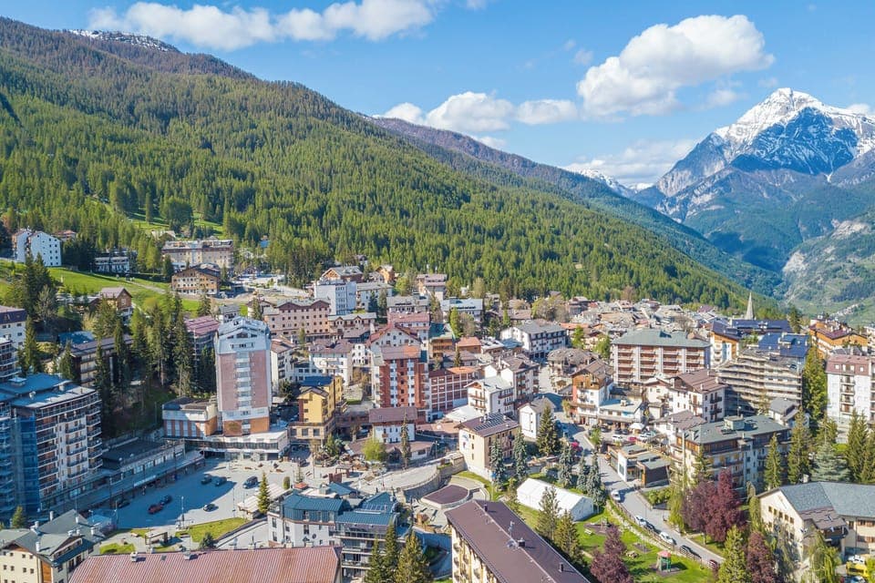 Aerial view of Sauze d'Oulx
