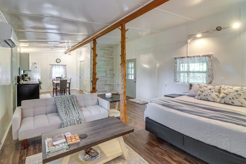 Harrison Vacation Rental | Studio | 1BA | 500 Sq Ft | Small Step to Enter