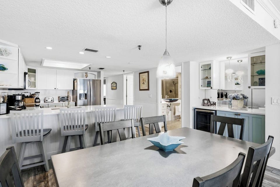 Your spacious open kitchen and dining area creates the perfect gathering spot for shared meals and conversations.