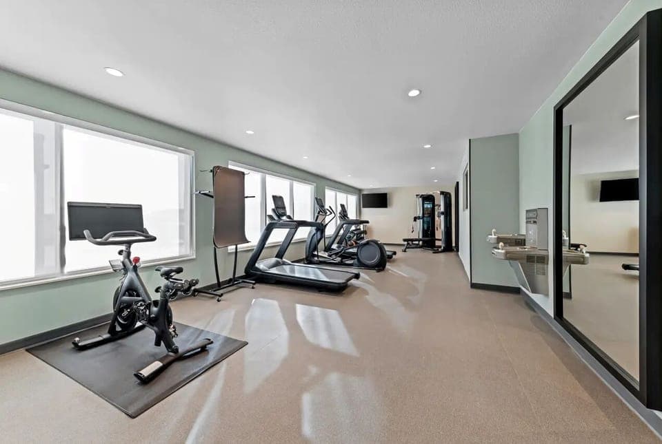 Recharge your day with cardio and strength equipment on-site