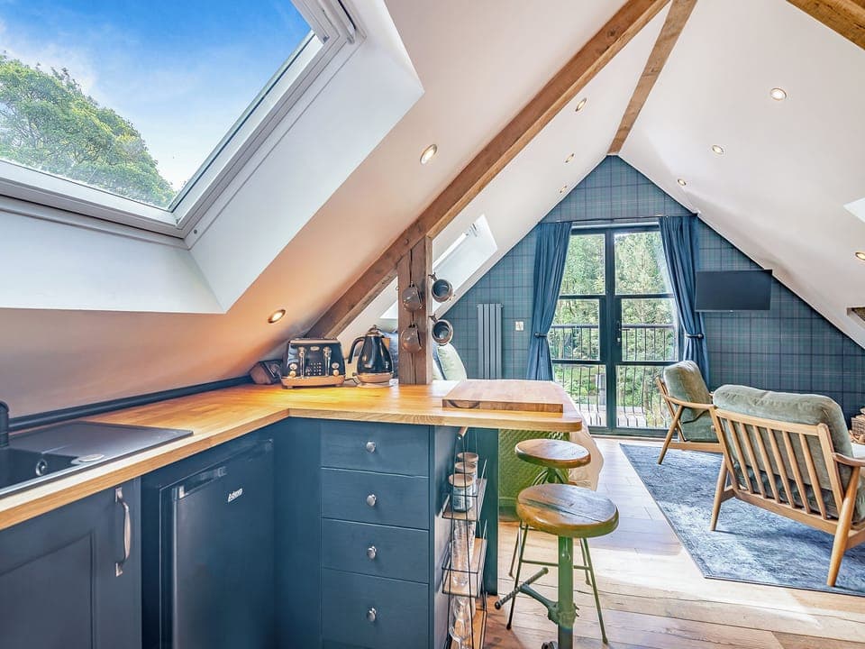Open plan living space | The Woodland Loft, Hebden Bridge