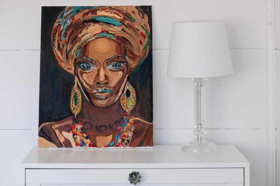 Interesting paintings will add variety to any room.