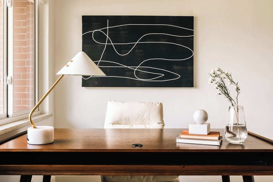 Desk and chair