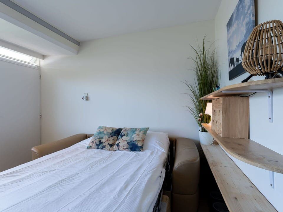 Interior Design, Wall, Wood, Furniture, Flooring, Floor, Ceiling, Bedroom, Room, Bed