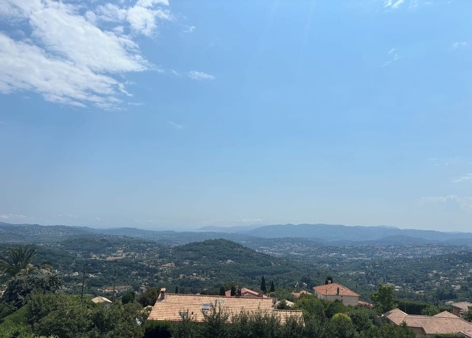 View from the villa over bay of Antibes