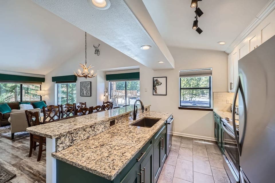 Cook up hot meals in this fully equipped kitchen!