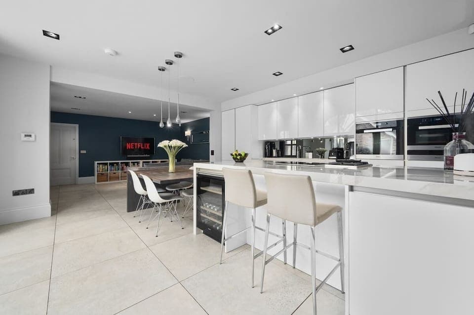 Heart of the home - our kitchen and sitting area.
