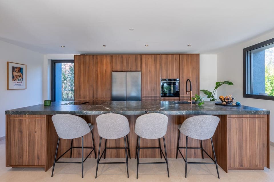 Kitchen of the villa W located at menton ideal for the hiring of vacations 