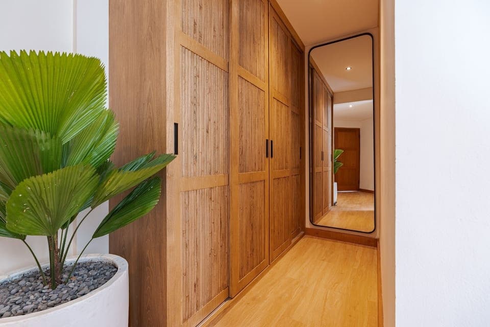 Bedroom wardrobe with storage space