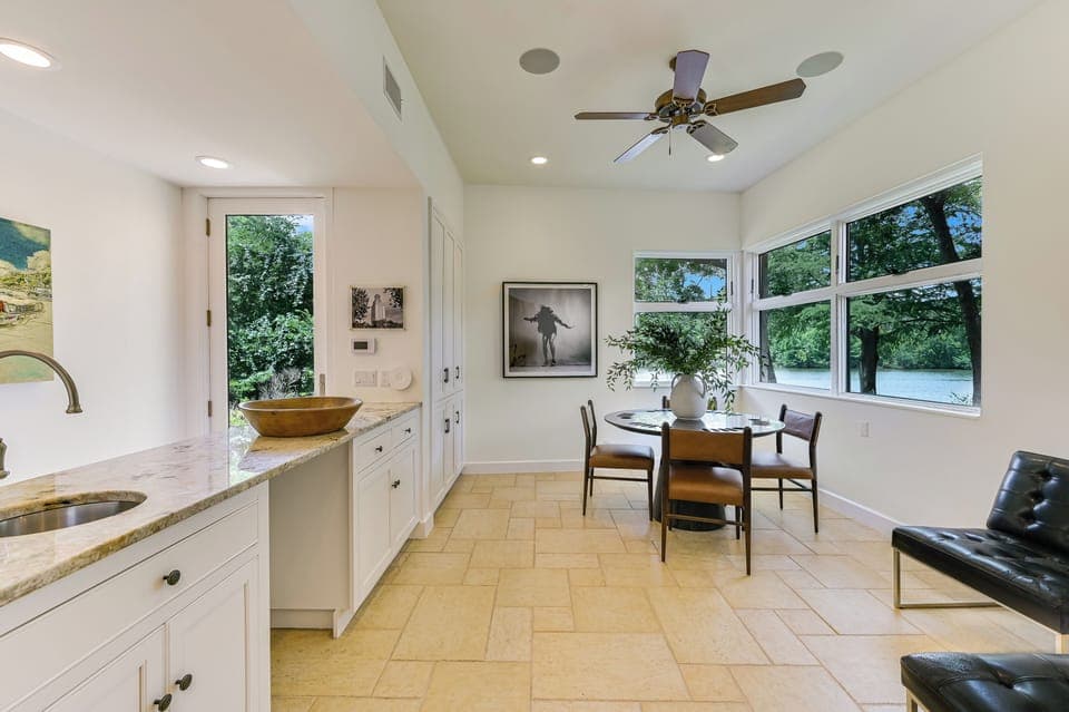 Main House Lower Level Game Table and Kitchenette