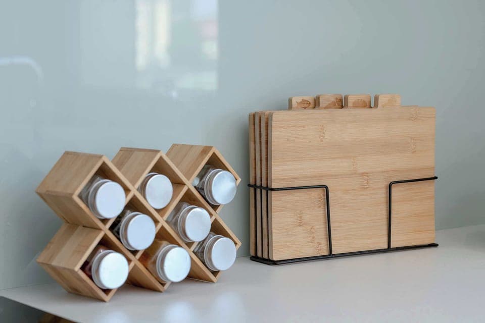 The kitchen offers a functional layout for convenient cooking.