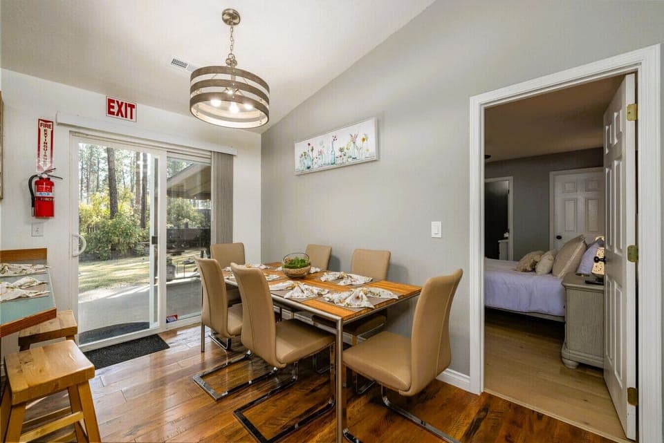 Dining room by back door