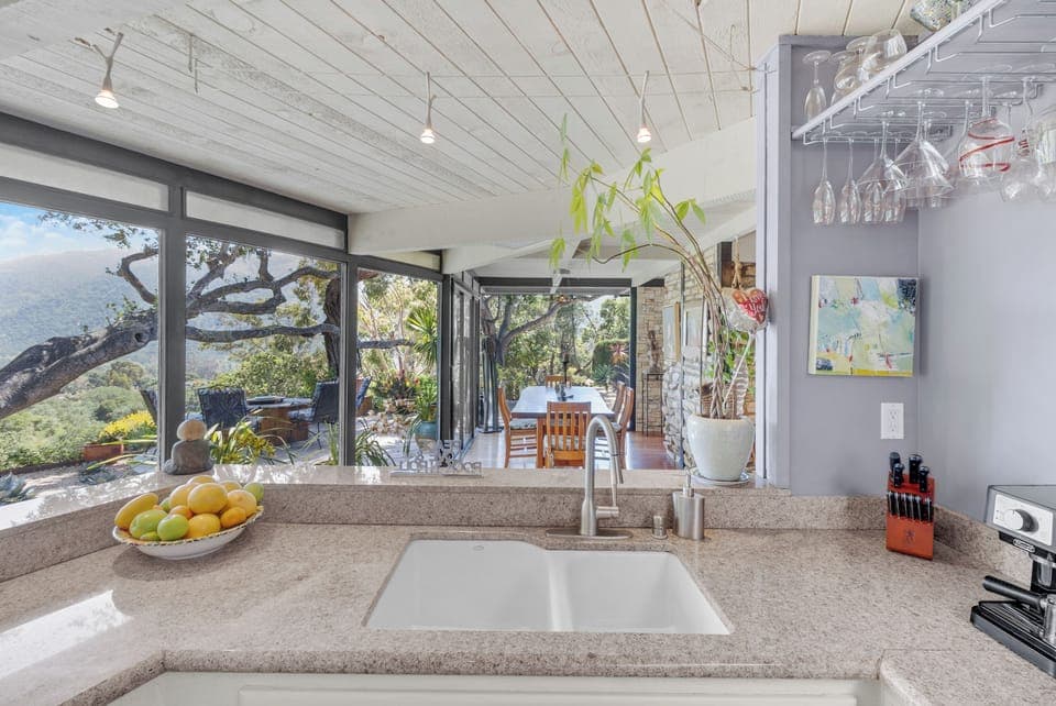 Kitchen With Fantastic Views.