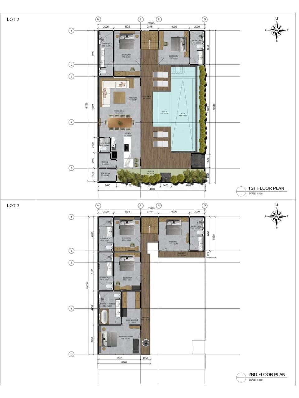 Floor Plan of the villa