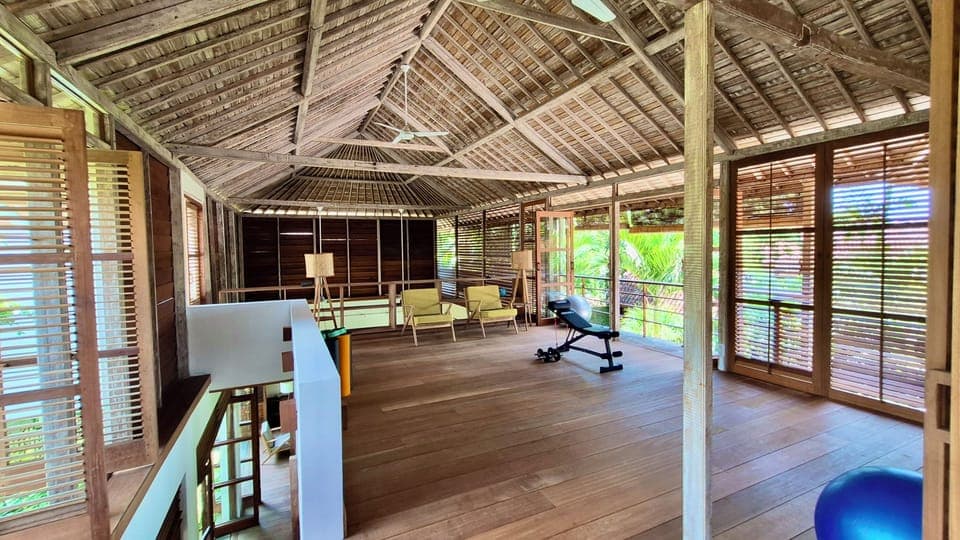 Gym, yoga and play area