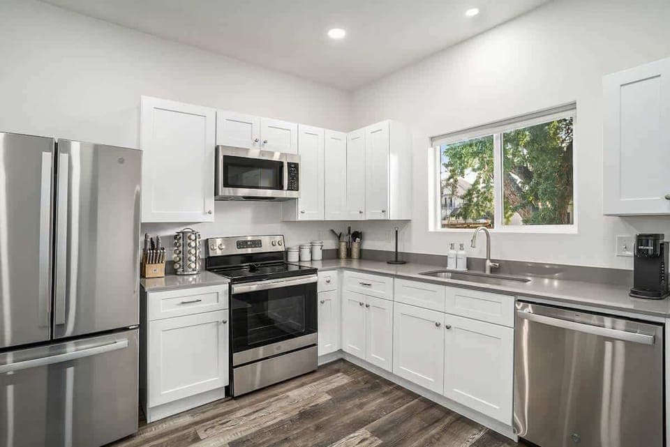 Fully stocked kitchen