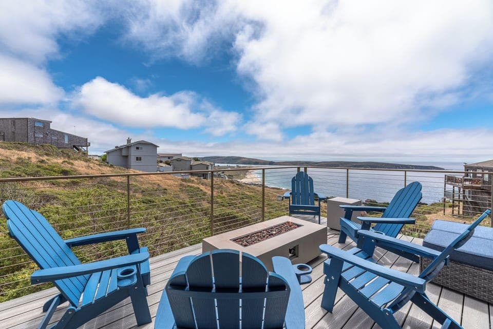 Enjoy the views from the downstairs deck