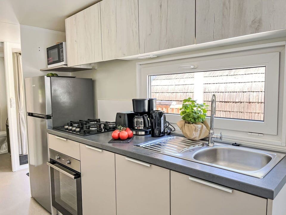 Kitchen Appliance, Kitchen, Countertop, Major Appliance, Home Appliance, Kitchen Stove, Stove, Interior Design, Cabinetry, Kitchen Sink