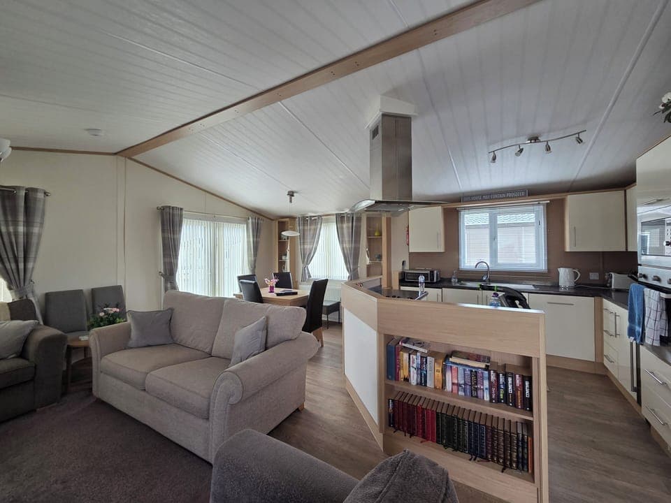 Living Room, Dining Room and Kitchen