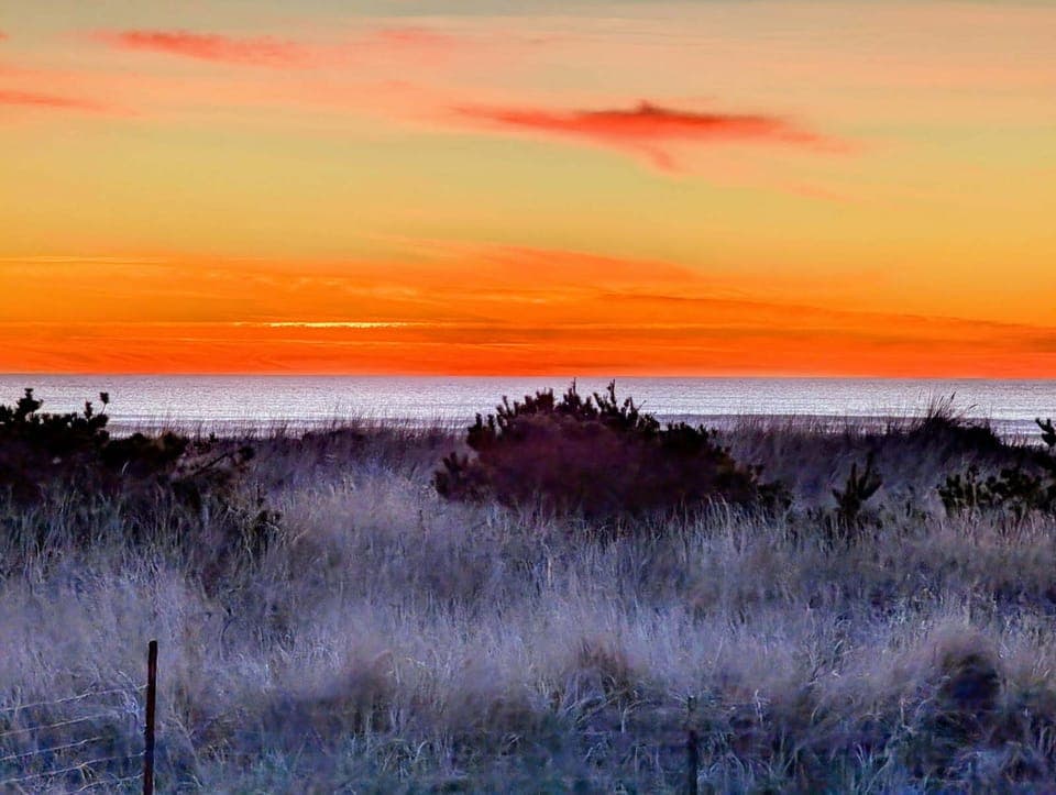 Another sunset photo taken from the deck of The Pelican House -