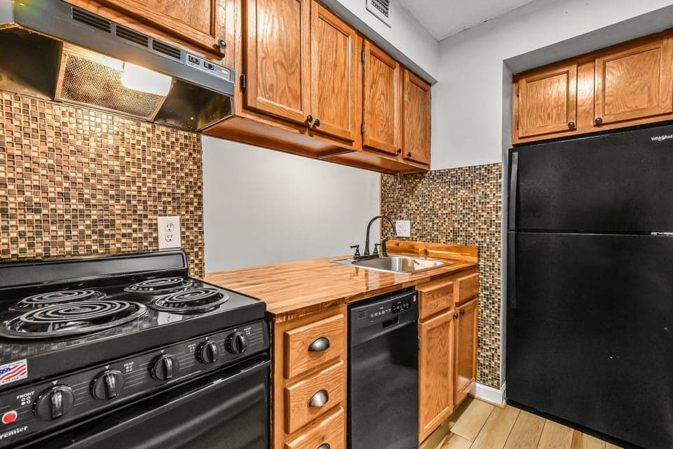 Indoors, Kitchen, Appliance, Refrigerator, Cooktop
