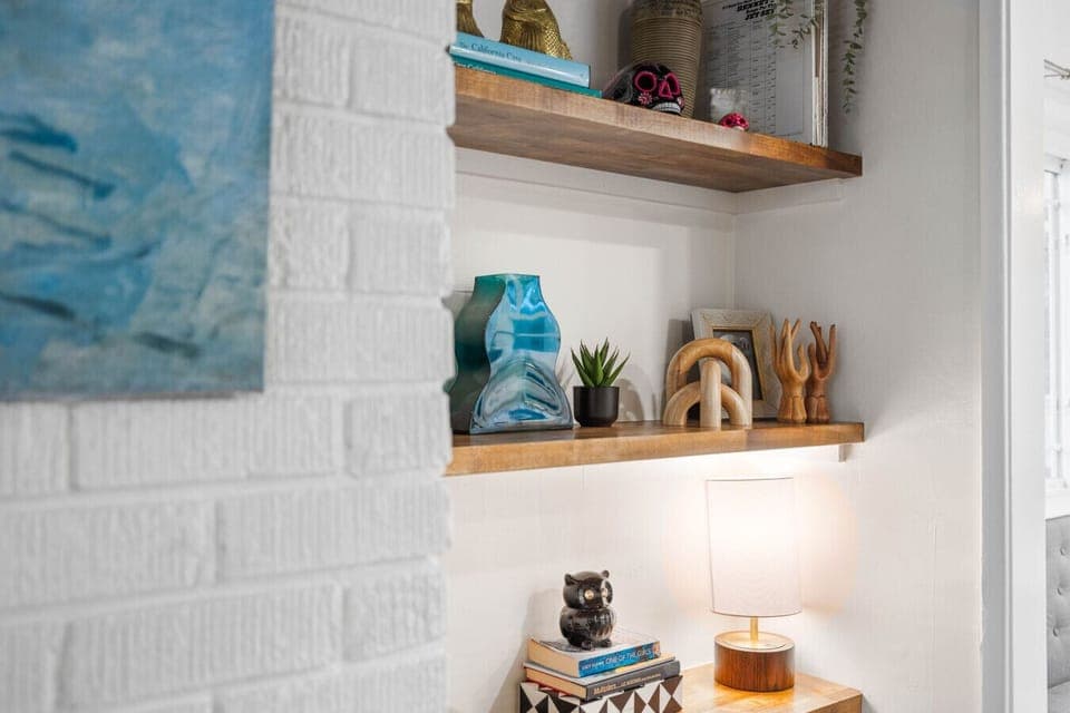 Thoughtful details and soft lighting add warmth throughout the home.