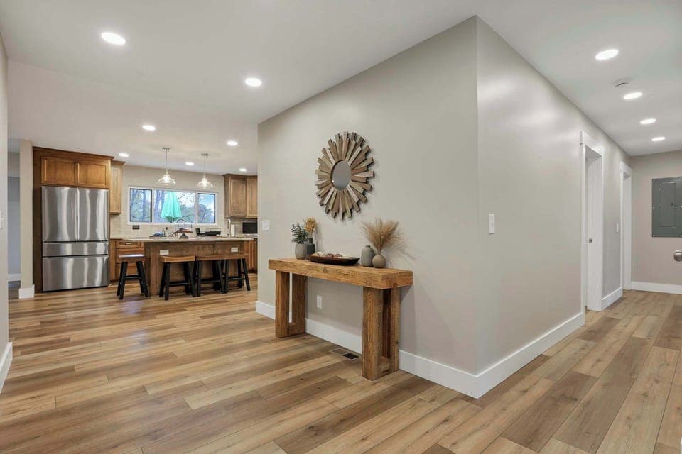 Inviting entryway to the home