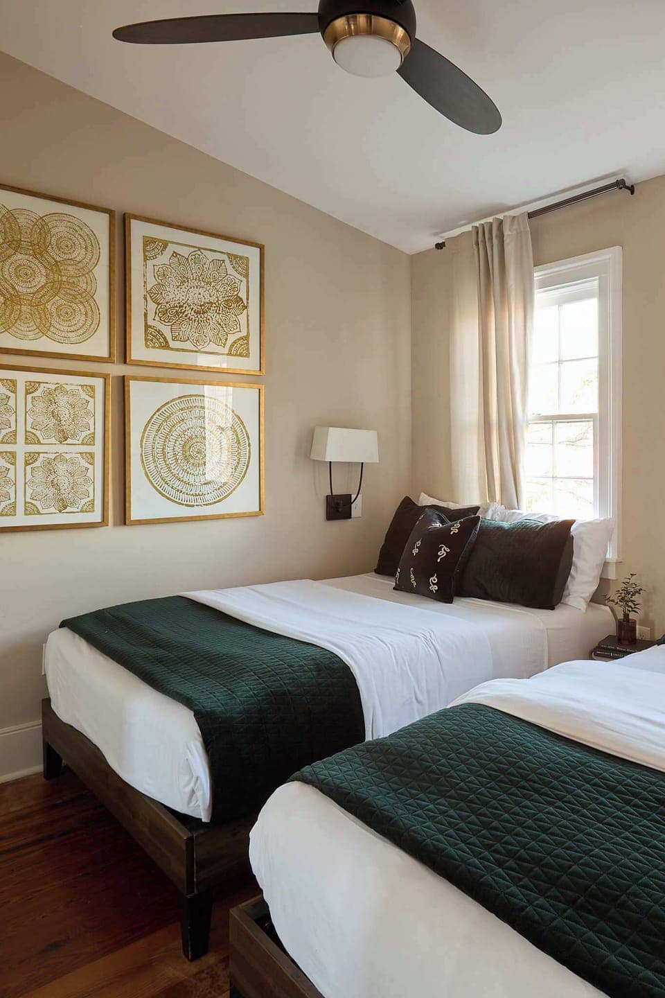 Bedroom 2 | Two Full Beds | Upper Level | Hallway Access